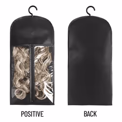 6pcs Long Hair Extensions Storage Bag Non-Woven Dust Wigs Carrier