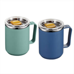 Stainless Steel Mug with Handle 450ml Double Wall Stainless Steel Mug