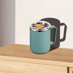 Stainless Steel Mug with Handle 450ml Double Wall Stainless Steel Mug