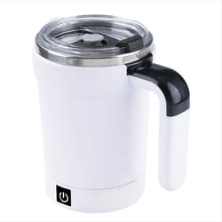Stainless Steel Coffee Mug - Magnetic Mixer,Electric Stirring Tumbler