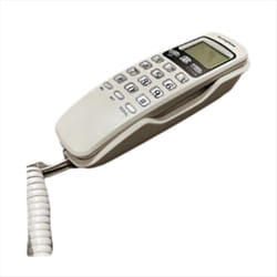 Corded Telephone, Caller ID Display, Wired Landline Phone,White
