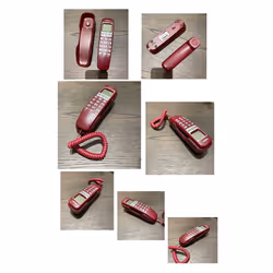 Corded Telephone, Caller ID Display, Wired Landline Phone,White
