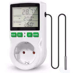 LCD Screen Heating and Cooling Reptile Thermostat EU Plug