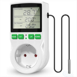 LCD Screen Heating and Cooling Reptile Thermostat EU Plug