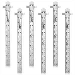 Pocket Ruler with Removable Clip 6 Pieces Precision Pocket Ruler