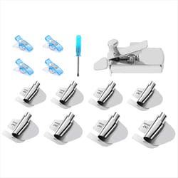 3-10mm 8 Sizes Rolled Hem Presser Foot with Sewing Seam Guide