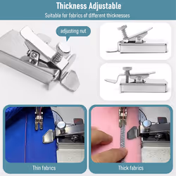 3-10mm 8 Sizes Rolled Hem Presser Foot with Sewing Seam Guide