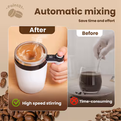 Automatic Magnetic Stirring Coffee Mug, Self-Stirring Coffee Mug B