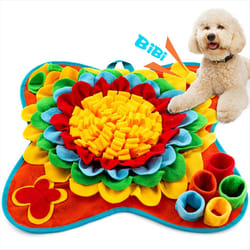 Squeaky Pet Snuffle Mat for Dogs, Cat Interactive Forage Mat