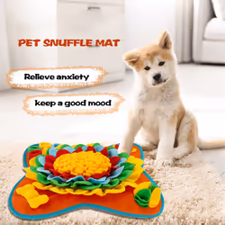 Squeaky Pet Snuffle Mat for Dogs, Cat Interactive Forage Mat
