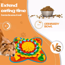 Squeaky Pet Snuffle Mat for Dogs, Cat Interactive Forage Mat