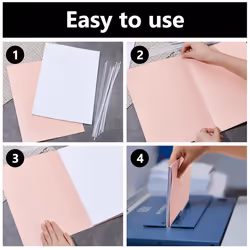 120Pcs Thermal Glue Strips, Thermal Pictures Binding 11.3x0.1inch