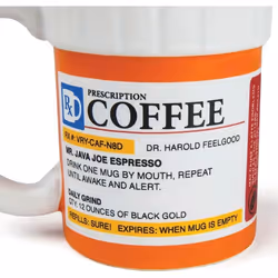 Ceramic Coffee Cup, Medicine Bottle Modeling Mug