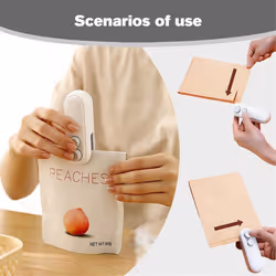 Mini Bag Sealer, 2024 Upgrade TYPE-C Rechargeable Bag Sealer