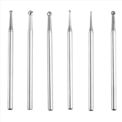 6Pcs Large Blade Ball Burr, 3/32Inch Shank Jewelry Making Burs