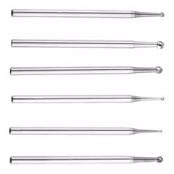 6Pcs Large Blade Ball Burr, 3/32Inch Shank Jewelry Making Burs