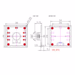 Upgrade 100 Degree Camera Module ,with 3 Meter Cable for WinXP/7/8/10