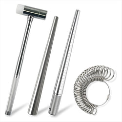 4Piece Ring Sizer Measuring Tool,Ring Measurer and Ring Sizer Kit