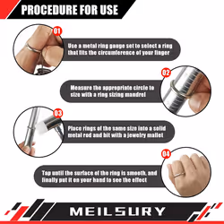 4Piece Ring Sizer Measuring Tool,Ring Measurer and Ring Sizer Kit