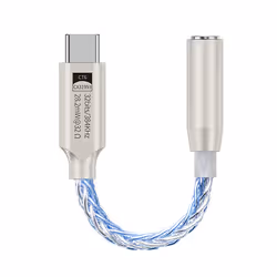 USB Type C to 3.5mm Audio Adapter Digital Audio Decoder Blue
