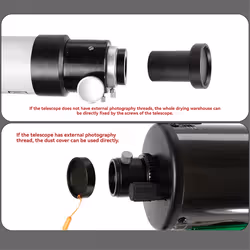 Astronomical Telescope Primary Lens Drying Compartment