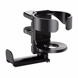 Portable 2 in 1 Desk Cup Holder Adjustable Non Slip Headphone Holder
