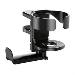 Portable 2 in 1 Desk Cup Holder Adjustable Non Slip Headphone Holder
