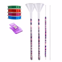 2Pcs Beading Funnel-Clay Beads Bracelet Making Kit