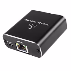 Gigabit Ethernet Splitter 1 to 2 1000Mbps RJ45 LAN Internet Splitter