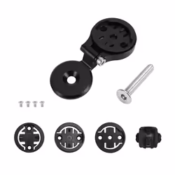 Bike Stem Handlebar Adjustable Bicycle Computer Holder Black