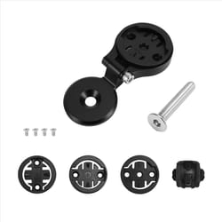 Bike Stem Handlebar Adjustable Bicycle Computer Holder Black