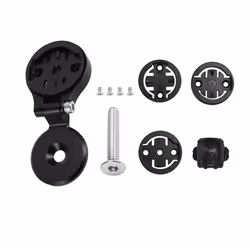 Bike Stem Handlebar Adjustable Bicycle Computer Holder Black