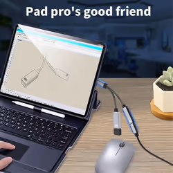 2 in 1 USB C OTG Charging Adapter Cable for B