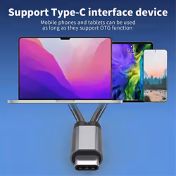 2 in 1 USB C OTG Charging Adapter Cable for B