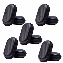 Headphone Bag Oval Headphone Storage Box Straw Mat Pattern