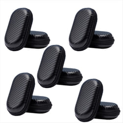 Headphone Bag Oval Headphone Storage Box Straw Mat Pattern