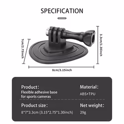 Action Camera Flexible Adaptive Fixed Base for X4