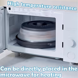 Foldable Microwave Food Splash Guard Microwave Plate Cover