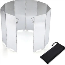 Foldable Aluminium Windshield 10 Plates Camping Stove