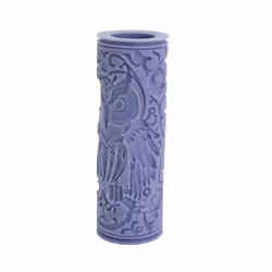 Clay Tile Roller 3D Printed Clay Texture Rollers Flower Bird Pattern