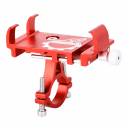 Bike Phone Holder Cycling Fixed Bracket Bicycle Scooter Red