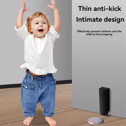 Magnetic Door Stopper, Punch-Free, Silent Floor Suction