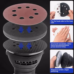 4 Pack Foam Sanding Pads for Orbital Sander