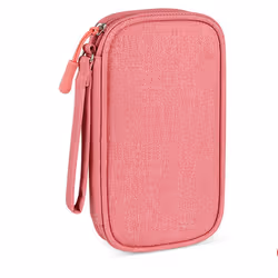 Portable Cable Organizer Waterproof Storage Bag Pink