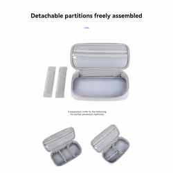 Portable Cable Organizer Waterproof Storage Bag Gray