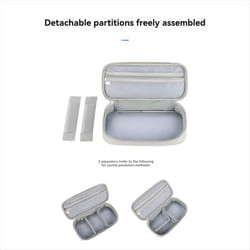 Portable Cable Organizer Waterproof Storage Bag Black