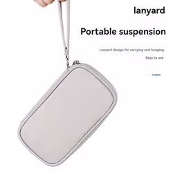 Portable Cable Organizer Waterproof Storage Bag Black