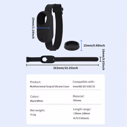 Hand Wrist Band Strap for GO 3 GO 3S Ports Camera White