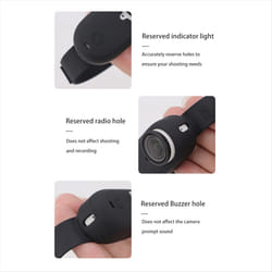 Hand Wrist Band Strap for GO 3 GO 3S Ports Camera Black