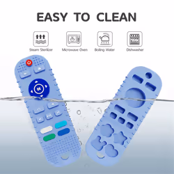 Silicone Teethers for Babies 0-6 Months, Remote Control Teething Toy